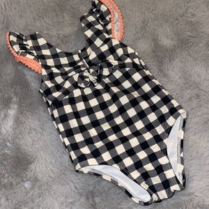 🌈 Jessica Simpsons Baby Girl Swimsuit Sz 12M Checkered Summer